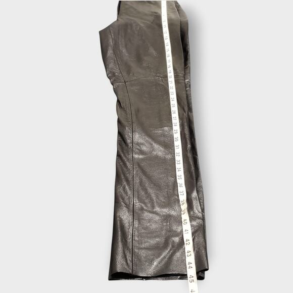 Vtg Maxima Wilsons Leather Black Rider Pants Sz 6 Bikercore Motorcycle Rock - Picture 16 of 16